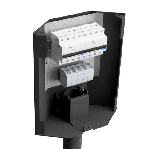 Q25025-preview ONEPOLE BOX Dual (Ø60mm) - Easee